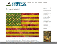 Tablet Screenshot of bourbondogsandart.com